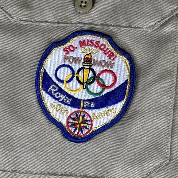 Royal Rangers Patches Long Sleeve Button Troop 20 Mo 50th anniv Dickies L - Picture 6 of 12